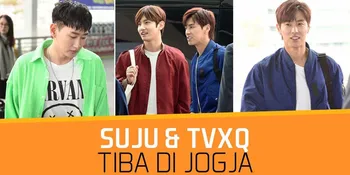 Suasana SUJU & TVXQ di Bandara Adi Sucipto Yogyakarta