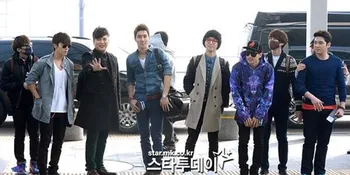 Super Junior dkk Tiba di Jakarta, Fans Setia Menanti