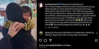 Tak Bisa Menahan Air Mata, Kartika Putri Tulis Kalimat Perpisahan Kepada Putri Sambungnya Syarifah Syahra Yang Melanjutkan Pendidikan Ke Yaman