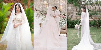 Tak Hanya Audi Marissa, 7 Seleb Cantik Ini Juga Kenakan Gaun Putih bak Putri Dongeng di Hari Pernikahan