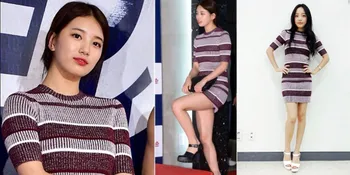 Tak Sengaja Suzy dan Goo Hara Pakai Baju Sama, Cantik Mana?