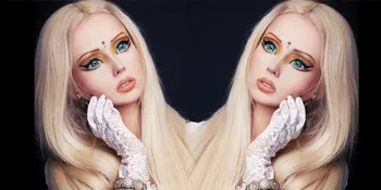 Tampak Ramping, Ternyata Valeria Lukyanova Pakai Photoshop