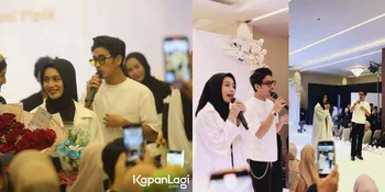 Tampil Berhijab, 7 Potret Sintya Marisca Nyanyi Bareng Abidzar Al Ghifari di Launching Produk Umi Pipik - Salting Brutal