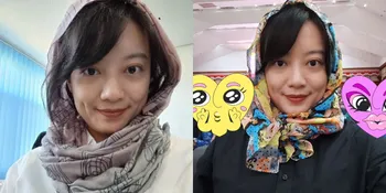 Tampil Cantik Berkerudung, 7 Potret Leony Isi Acara di Kampus Aceh Ditemani Pacar Bule