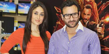 Tampil Tradisional Bergaun Mewah, Kareena Gandeng Mesra Suami