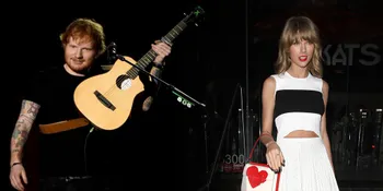 Taylor Swift, Diam-Diam Bikin Semangat Ed Sheeran 'Kerja'