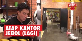 Terbawa Angin, Atap Kantor Baim Wong Jebol dan Bocor Parah!