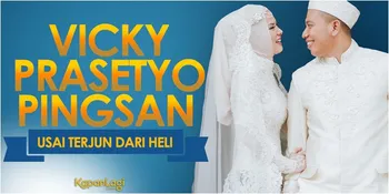 Terjun Dari Heli, Vicky Prasetyo Pingsan Saat Resepsi