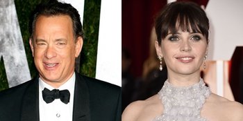 Tom Hanks ke Italia Didampingi Si Cantik Felicity Jones