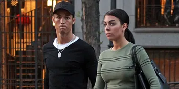Tutupi Perut Buncitnya, Georgina Rodriguez Gandeng Mesra Ronaldo
