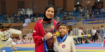 Tya Ariestya Temani Kalundra Taekwondo di Korea, Bawa Pulang Medali Emas dan Perunggu