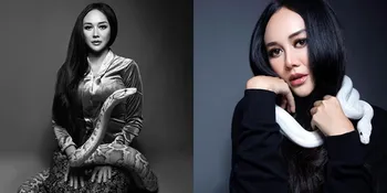 Unik dan Beda! Ini 8 Potret Aura Kasih Pose Bareng Ular, Panen Pujian Sampai Disebut Dewi Ular