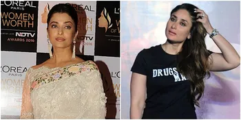 Ups! Aishwarya dan Kareena Pakai Sari Kembar, Siapa Lebih Cantik?