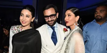 Ups! Saif Ali Khan Cium Karisma Kapoor di Depan Kareena Kapoor