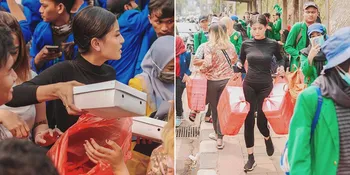 Usai Bagikan 3000 Nasi Kotak, Awkarin Ajak Masyarakat Bersih-Bersih Sampah