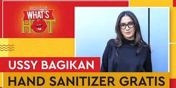 Ussy Sulistiawaty Bagikan Hand Sanitizer Gratis & 200 Nasi Bungkus