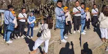 Uya Kuya Bikin Konten di Depan Puing Bekas Kebakaran LA, Pemilik Rumah Beri Teguran