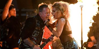 VIDEO: Aksi Metallica - Lady Gaga Saat Rehearsal Grammy Awards