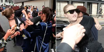 [VIDEO] Mendadak Digendong, Gigi Hadid 'Hajar' Vitalii Sediuk