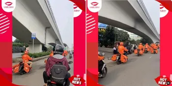 Viral Rombongan Kurir Shopee Penuhi Jalanan Jakarta, Terungkap Sudah King Nassar Dalangnya