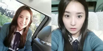 Woo Hee Tampil Cantik Dengan Seragam Sekolah