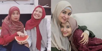 Zaskia dan Shireen Sungkar Ulang Foto Masa Kecil Saat Pegang Semangka Berdua, Lucu Kebangetan