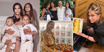 10 Foto Perayaan Thanksgiving Artis Hollywood, Kumpul Keluarga - Sibuk Masak di Dapur