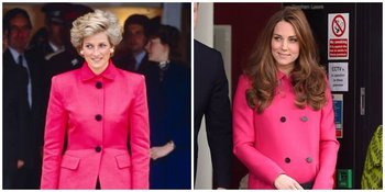 10 Gaya Kate Middleton Yang Mirip Dengan Putri Diana, Stunning!