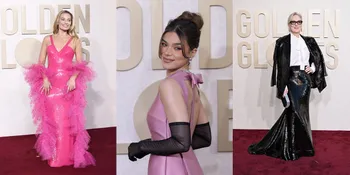 10 Potret Artis di Red Carpet Golden Globes, Meryl Streep hingga Taylor Swift Sukses Curi Perhatian - Margot Robbie Tampil Serba Pink Bak Barbie