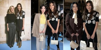 10 Potret Cantik Mikha Tambayong di Event Fashion Show Tory Burch, Pose Bareng Park Eun Bin - Lana Condor