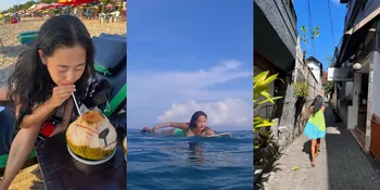 10 Potret Gayoon Eks 4Minute yang Kini Tinggal di Bali, Sudah Melokal Jalan-jalan Lewat Gang Kecil - Sering Mantai Sampai Kulit Menggelap