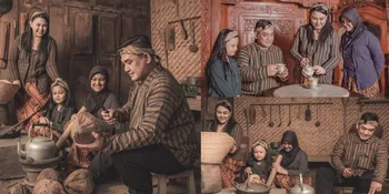 10 Potret Hangat Photoshoot Keluarga Tia AFI, Unik Bertema 'Wong Ndeso' - Penampilan Kedua Buah Hati Curi Perhatian