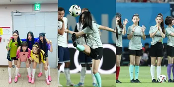 10 Potret NewJeans di Pertandingan Coupang Play Series, Disebut Cocok Jadi Pesepak Bola Karena Tendangan Seremonial Pertama