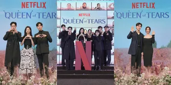 10 Potret Press Conference Drama QUEEN OF TEARS, Comeback Kim Soo Hyun Setelah 3 Tahun - Cantiknya Kim Ji Won Curi Perhatian