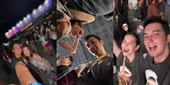 10 Potret Sandrinna Michelle Nonton Konser Bruno Mars Bareng Junior Roberts, Gemas Pakai Kaus Couple