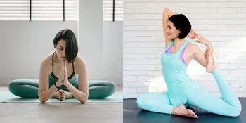 11 Potret Deretan Pose Yoga Rima Melati Adams, Tetap Fit dan Cantik Awet Muda di Usia Hampir 42 Tahun - Tampak Tato di Punggung