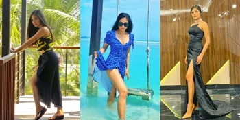 11 Potret Garneta Haruni, Mantan Greg Nwokolo yang Super Hot pakai Swim Suit sampai Backless Dress