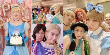 11 Potret Perayaan Ulang Tahun Winwin, Member WayV Party Pakai Kostum Princess Disney
