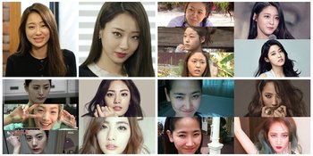 13 Idola K-Pop Dengan Wajah Polos Vs Full Make-up, Selalu Cantik?