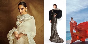 15 Potret Aneka Warna Deepika Padukone di Cannes 2022, Hari Terakhir Stunning dengan Sari Modern