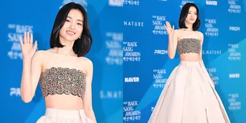 6 Potret Red Carpet Kim Tae Ri dengan Busana Unik yang Bikin Cantik di Baeksang Arts Awards 2025