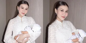7 Potret Cantik Aaliyah Massaid Gendong Baby Arash di Acara Aqiqah, Pancarkan Aura Keibuan yang Kalem