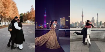7 Potret Chelsea Olivia dan Glenn Alinskie Liburan ke Tiongkok, Recreate Foto Prewedding - Tetap Mesra Meski Sudah 17 Tahun Bersama