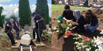 7 Potret Detik-Detik Pemakaman Sang Suami di Italia, Dewi Irawan Ungkap 2 Hari Tidur Bersama Jenazah - Birokrasi di Masa Pandemi Ribet