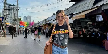 7 Potret Gaya Kasual Cinta Laura, Tetap Terkesan Stylish dan Pancarkan Aura Bintangnya