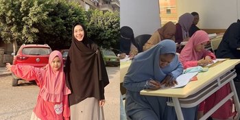 7 Potret Maryam Anak Sulung Oki Setiana Dewi Sekolah di Mesir, Jadi Murid Paling Muda - Semangat Ikuti Pelajaran