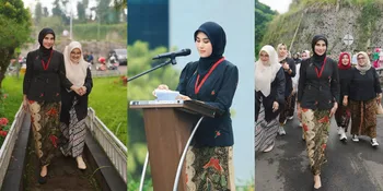 7 Potret Syahnaz Sadiqah Jalankan Tugas Istri Bupati Bandung Barat di Momen Hari Kartini, Akrab dengan Warga