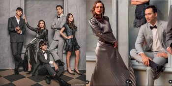 8 Pemotretan Keluarga Darius Sinathrya dan Donna Agnesia yang Kompak Tampil Elegan dan Formal, Bak Keluarga Cullen