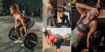 8 Potret Andrea Dian yang Tetap Stunning Meski Keringatan Saat Nge-Gym, Pamer Body Goals Berotot!