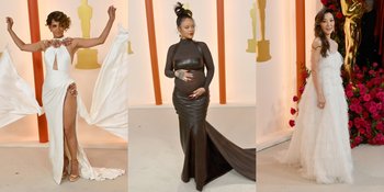 8 Potret Artist Best Dressed di Red Carpet Oscars 2023, Rihanna Pamer Baby Bump - Michelle Yeoh Tampil Stunning Pakai Gaun Bulu